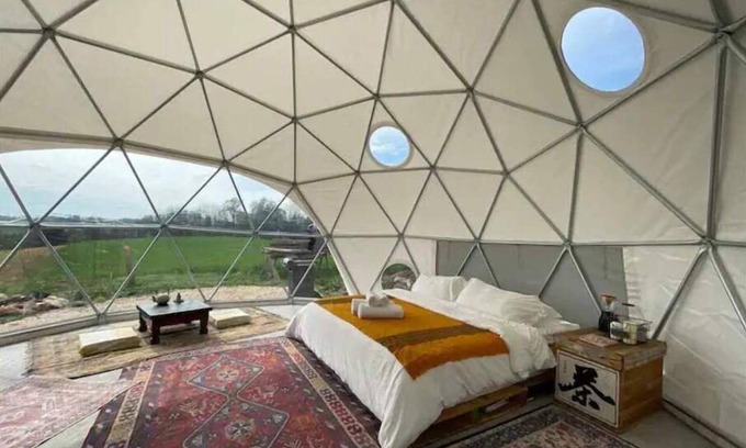 Lewisville Casa | Summer Rustic Camping with AC and King Bed