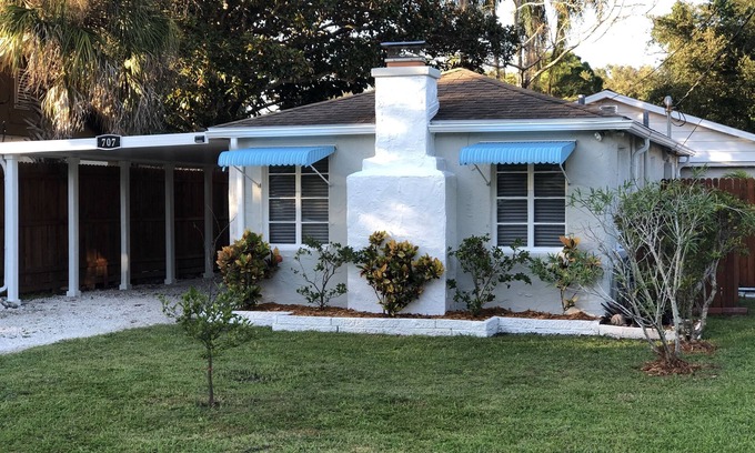 Bayshore Gardens Casa | Adorables minutos de Bradenton Cottage a la playa o al centro de Sarasota o Bradenton