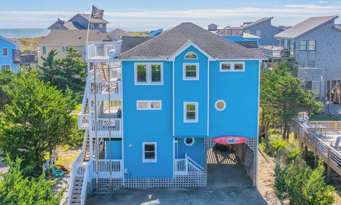 Hatteras Island Casa | SUMMER SAVINGS Semi-Oceanfront w/ Hot Tub, Game Rm, Cmty Pool, Tennis/Pickleball