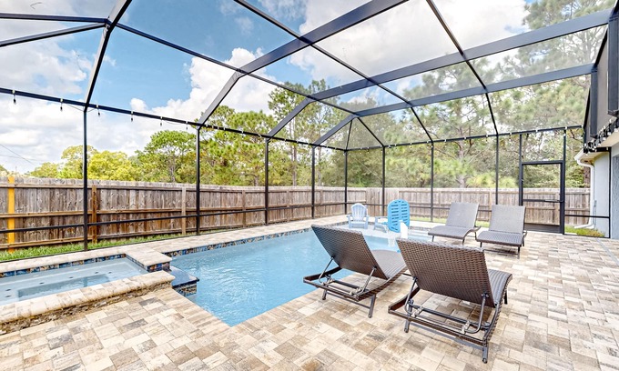 Summerfield Casa | Summerfield home with a fenced-in yard, pool, hot tub, & games