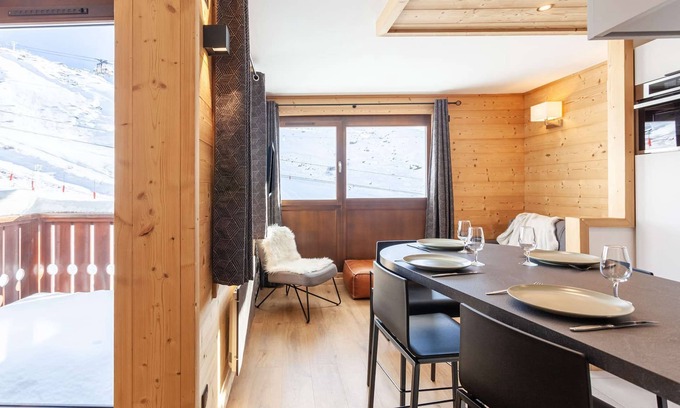 Val-Thorens Apartamento | sumptuous 34m² apartment for 4 people overlooking the snow-capped mountains