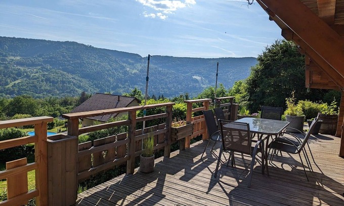 Thiefosse Cabaña | Chalet soleado en los Vosgos con terraza, local para bicicletas y esquís, gastos incluidos