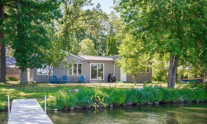 Star Prairie Casa | Sunrise Lodge, Steps to the lake, Views Galore with this Lake Home on Cedar Lake