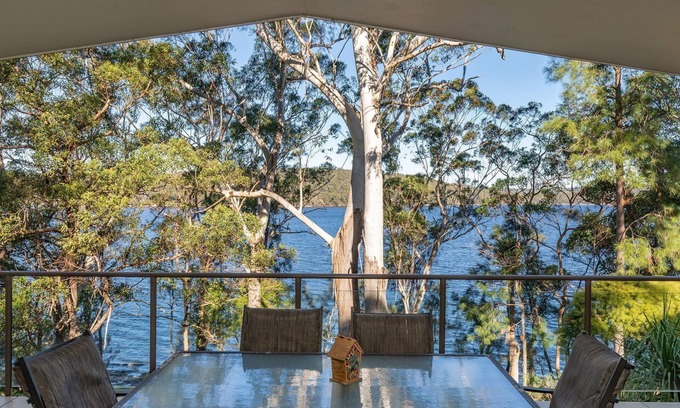 Smiths Lake Casa | Atardecer en Sandbar - Pacific Palms Holidays