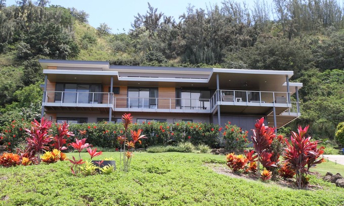 Pupukea Casa | ¡Imagínate relajándote aquí! Familia amable Sunset Beach! Nueva arquitectura de diseño arquitectónico