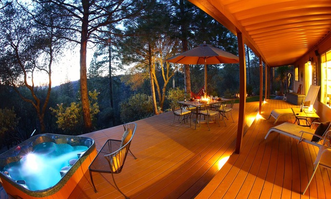 Midpines Casa | Sunset Roost, el nido perfecto para la bañera de hidromasaje privada Yosemite