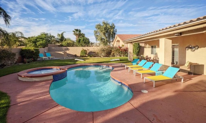 Desert Hot Springs Casa | Sunset Springs - Pool+Spa Home, Desert Paradise!