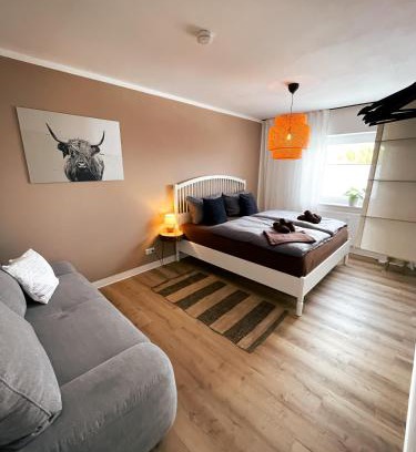 Detmold Apartamento | Sunset View - Design Apartment Hermannsblick, Parkplatz, Balkon