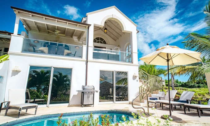 Merlin Bay Villa | Royal Westmoreland - Sugar Cane Ridge 1: Vistas del atardecer