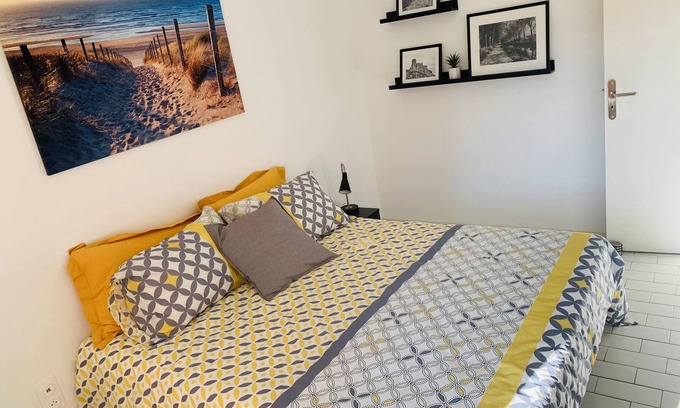 Saint-Nazaire Apartamento | Superb air-conditioned T3 on the seafront