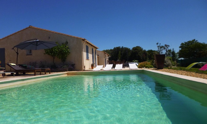 Castillon-du-Gard Casa | Castillon du Gard, excelente. villa para 8 personas con piscina