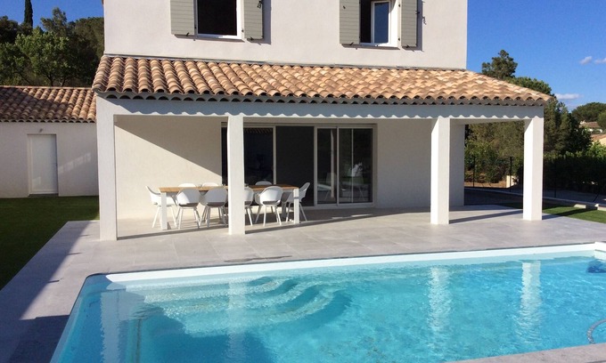 Plan-de-la-Tour Villa | Magnífica villa nueva con todas las comodidades modernas, a 9 km de las playas