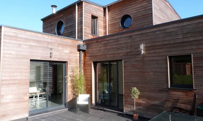 Lion-sur-Mer Casa | Magnífica villa contemporánea junto al mar