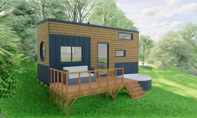 Montoy-Flanville Cabina | Superb Tiny House with Jacuzzi the Quietude
