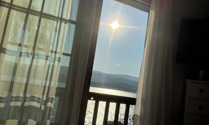 Bristol Casa | Superb waterfront house on Newfound Lake private beach, boathouse & deck