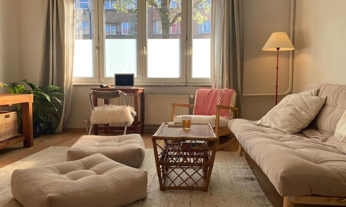 Ganshoren Apartamento | Superbe appartement avec jardin, sauna et jacuzzi