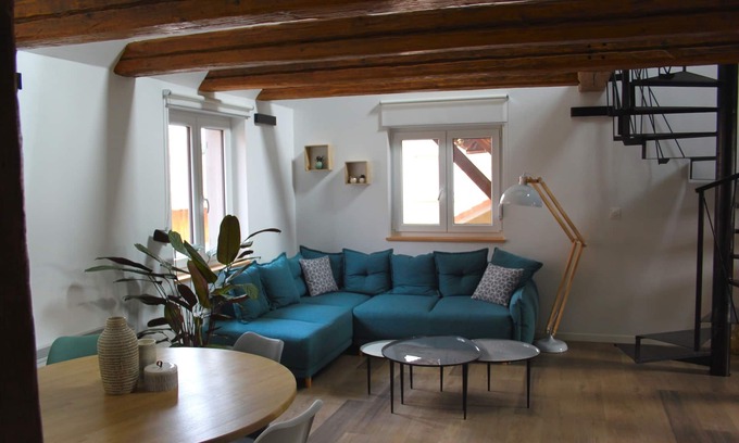 Andolsheim Apartamento | Superbe Duplex Atypique Dans Maison Alsacienne Rénovée !