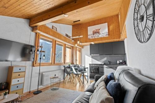 Ovronnaz Apartamento | Superbe studio avec une vue magnifique