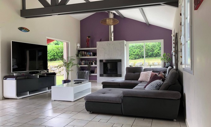Saint-Pee-sur-Nivelle Villa | Superbe Villa Proche MER ET Montagne Avec Tres Grande Piscine 12 x 5 M