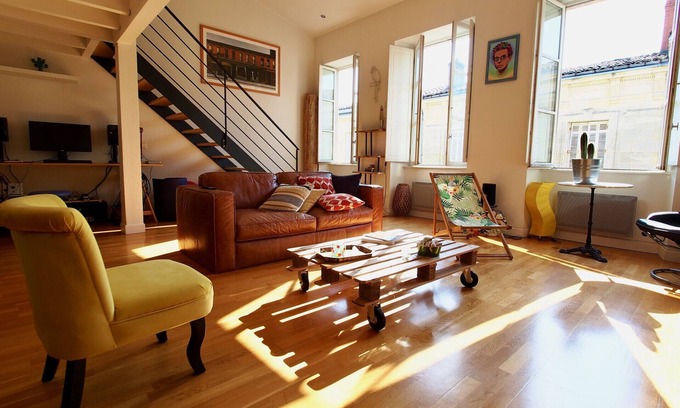 Saint Seurin - Fondaudege Apartamento | Loft magníficamente renovado bañado de luz