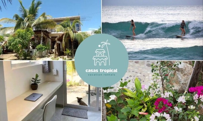 Emiliano Zapata Apartamento | Surf Studio with Desk & Kitchen – Walk to Waves
