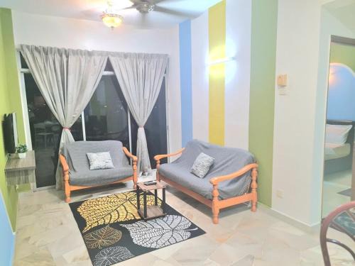Taman Tanjung Apartamento | Sweet home2- 2 BR GlorybeachresortWiFiNetflixFreeparking