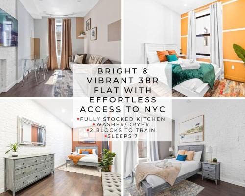 Harlem Apartamento | SWJ 3rd - Sleeps 7,Close to LGA,Times Sq in 25 min