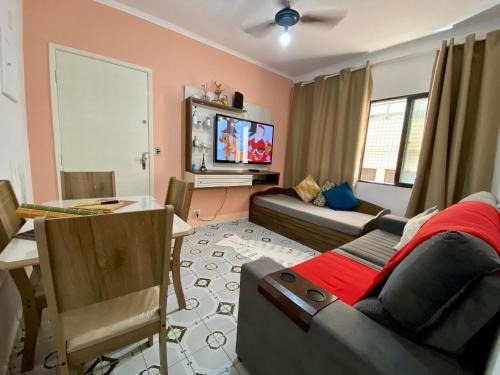 Tupi Apartamento | T015 - Apto aconchegante 30m da praia l WI-FI