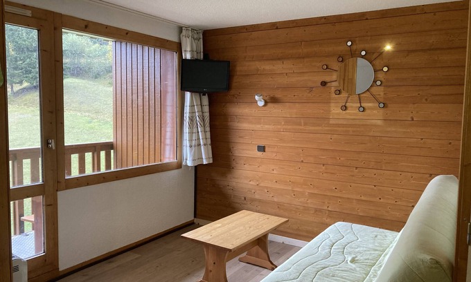 Les Avanchers-Valmorel Apartamento | T1 4 persons "ski aux pieds" - res Le Pierrer