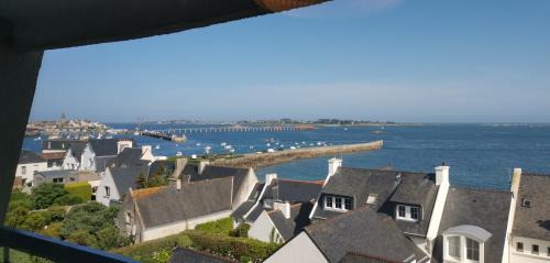 Roscoff Apartamento | T1 vue mer roscoff et île de Batz, 2 min à pied de la plage,