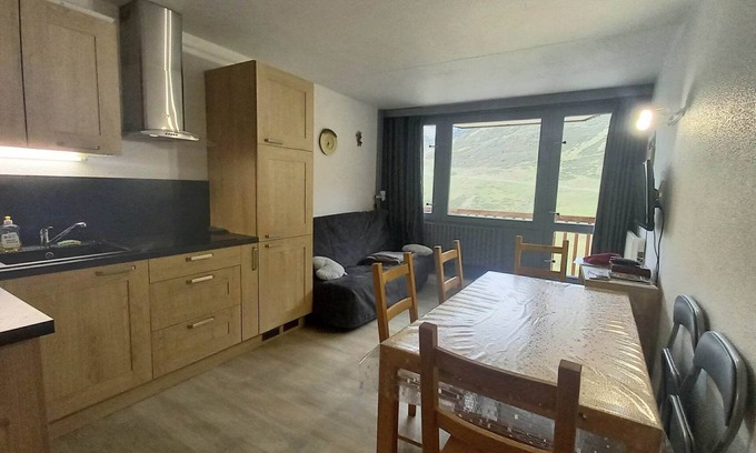 La Mongie Apartamento | T2 35m2 Tourmalet-Mongie 3 stars pied pistes park couvert WIFI CANAL NETFLIX
