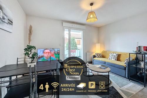 Clermont-Ferrand Apartamento | T2 4 pers Les Cézeaux balcon et parking gratuit
