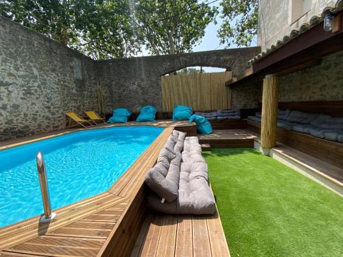 Homps Apartamento | T2 bord du canal du midi piscine
