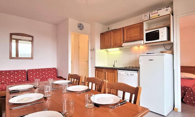 Saint-Etienne-en-Devoluy Apartamento | T2 Cabine 6 pers avec Balcon, Parking et Casier à Ski, Près des Pistes - FR-1-525-193