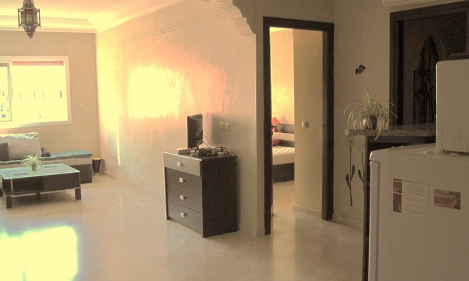 El Hara Apartamento | T2 Convenientemente ubicado en el centro de Gueliz-plaza / límite de invernada, cerca de Medina &
