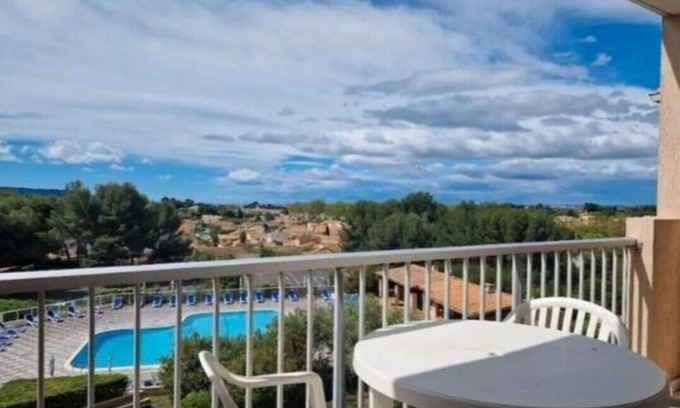 Balaruc-les-Bains Apartamento | T2 furnished residence with swimming pool - Les Hauts de Balaruc