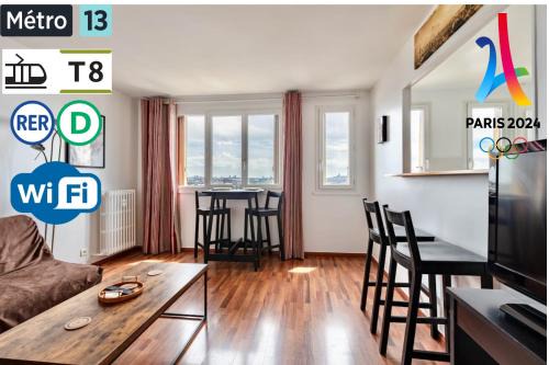 Saint-Denis Apartamento | T2 vue imprenable - Central - Stade de France