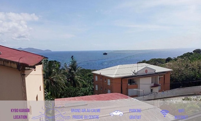 Schoelcher Apartamento | T3 Bel Enclos SCHOELCHER Kybo Karaib Location Vue mer Calme
