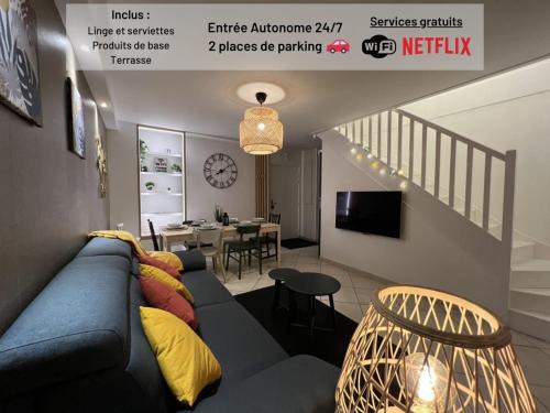 Quartier Saint-Clement - Jardin des Plantes Apartamento | T3 Flat Moderne sur 2 étages Metro Parking Free Entrance autonome