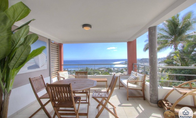 Carosse Apartamento | T3 - Infini bleu - 63 m2 - ocean view - St-Gilles