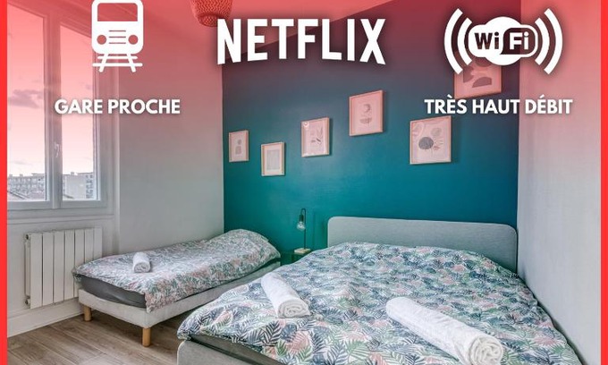Parilly Apartamento | T3 L'Étoile NEUF Cosy & Lumineux - Gare Parilly