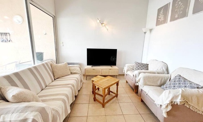 Saint-Cyprien Plage Apartamento | T3 Vue 180° sur la Marina