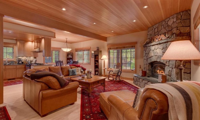 Kings Beach Casa | Tahoe Time on North Shore - 4 BR Cabin w Private Hot Tub, Pet Friendly, Walk to Dining