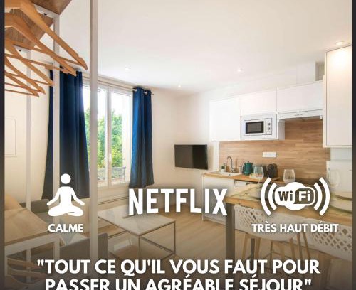 Bonnieres-sur-Seine Apartamento | TAJ MAHAL - Self Checkin Automatique - Netflix - 15 Min de Giverny