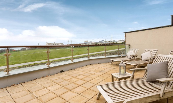 Treyarnon Cabaña | Fabuloso Apartamento de lujo Dormir 7 Vistas Al Mar