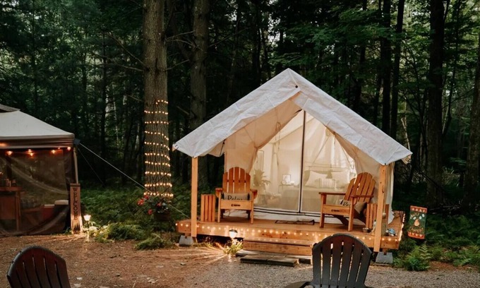 Huntington Mills Alquiler De RV | Tentrr Signature Site - Paper Mill Pines Glamping Getaway