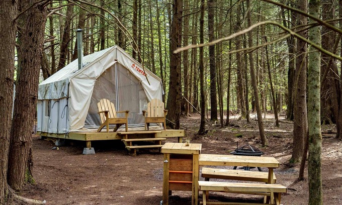Kauneonga Lake Alquiler De RV | Tentrr Signature Site - Purple Haze at the Tentrr Catskill Retreat - Single Camp