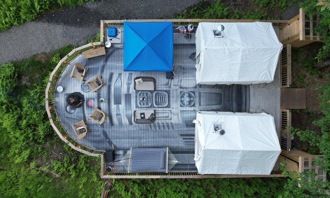 Kauneonga Lake Alquiler De RV | Tentrr Signature Site - R2 at the Tentrr Catskill Retreat - Lake Front - Double