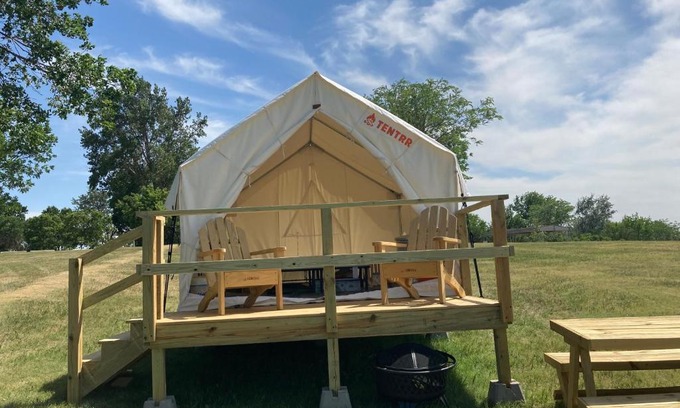 Loup City Otro | Tentrr State Park Site - Nebraska Sherman SRA - Middle Ridge Lakeview G - Single Camp