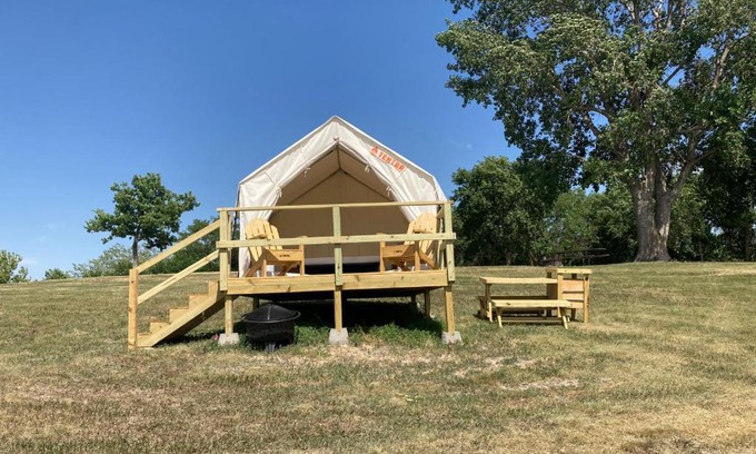 Loup City Otro | Tentrr State Park Site - Nebraska Sherman SRA - Middle Ridge Lakeview H - Single Camp